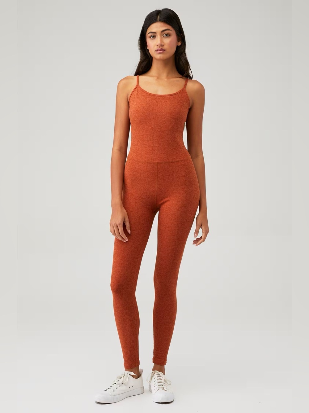 Beyond Yoga Spacedye Uplevel Midi Jumpsuit in Warm Clay One Piece Workout